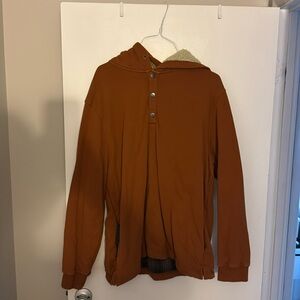 Carbon 2 cobalt orange sherpa sweatshirt